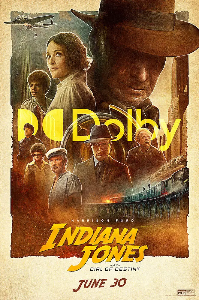 Indiana Jones Dial Of Destiny 2023 Movie Art Picture Print Silk Poster Home Wall Decor