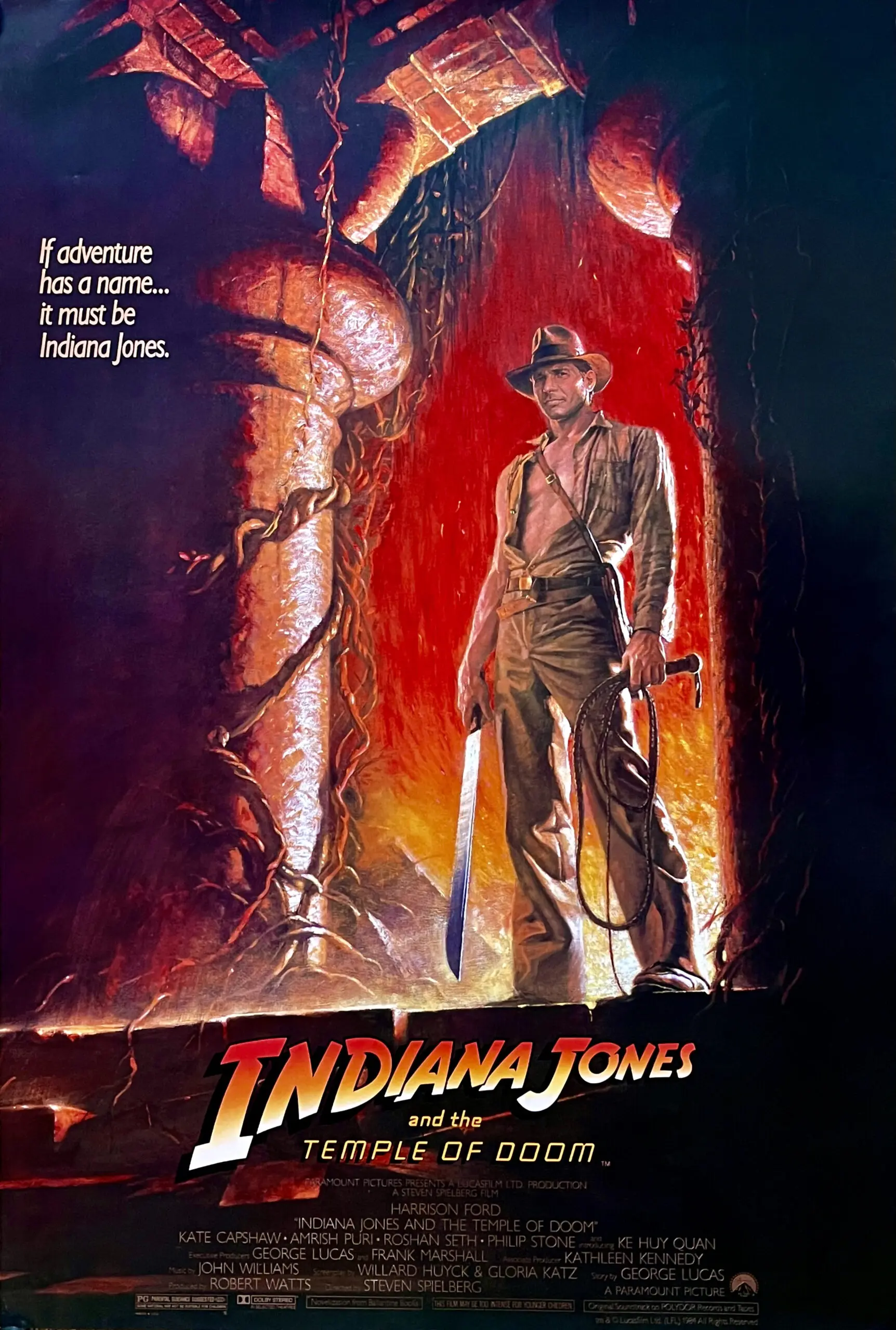 Indiana Jones E The Temple Of Doom Movie Art Picture Print Silk Poster Home Wall Decor