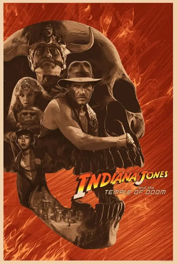 Indiana Jones E The Temple Of Doom Art Picture Print Silk Poster Home Wall Decor