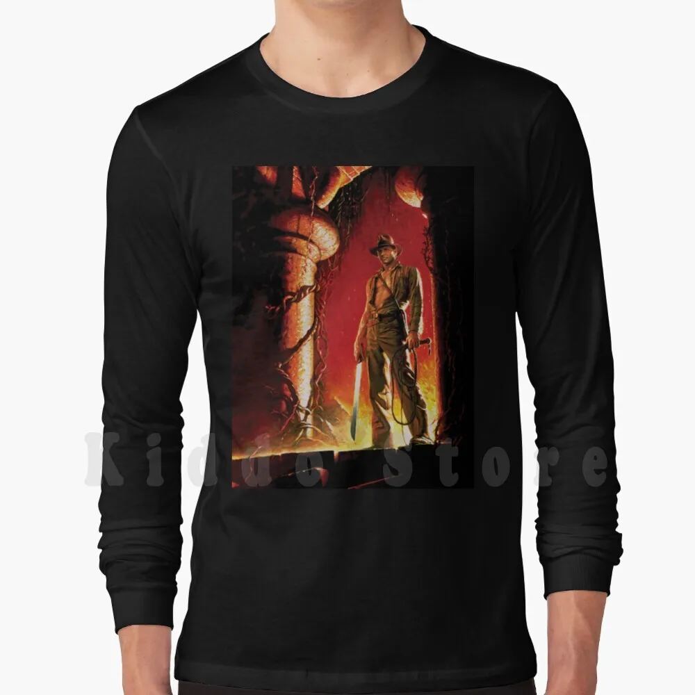 Indiana Jones E The Temple Of Doom Felpe Con Cappuccio Manica Lunga Indiana Jones Temple Of Doom Raiders Of The Lost Ark