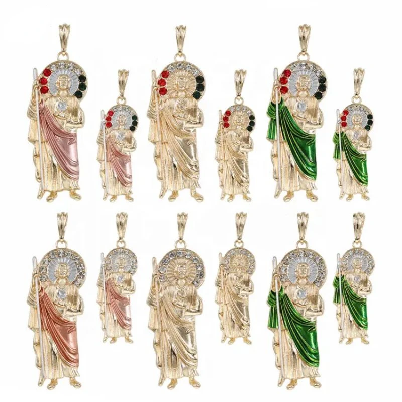Nuovo Arrivo Uomini E Donne Unici Regali Di Natale 2023 Oro Laminado De 14K 18K Pulsera San Judas Tadeo Pulseras