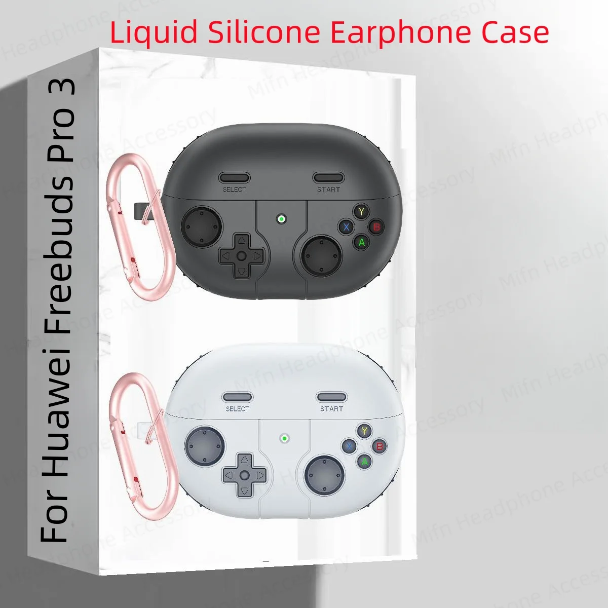 Custodia In Silicone Liquido Per Huawei Freebuds Pro 3 3D Gamepad Accessori Per Auricolari Per Huawei Freebuds Pro 3 Custodie Con Portachiavi