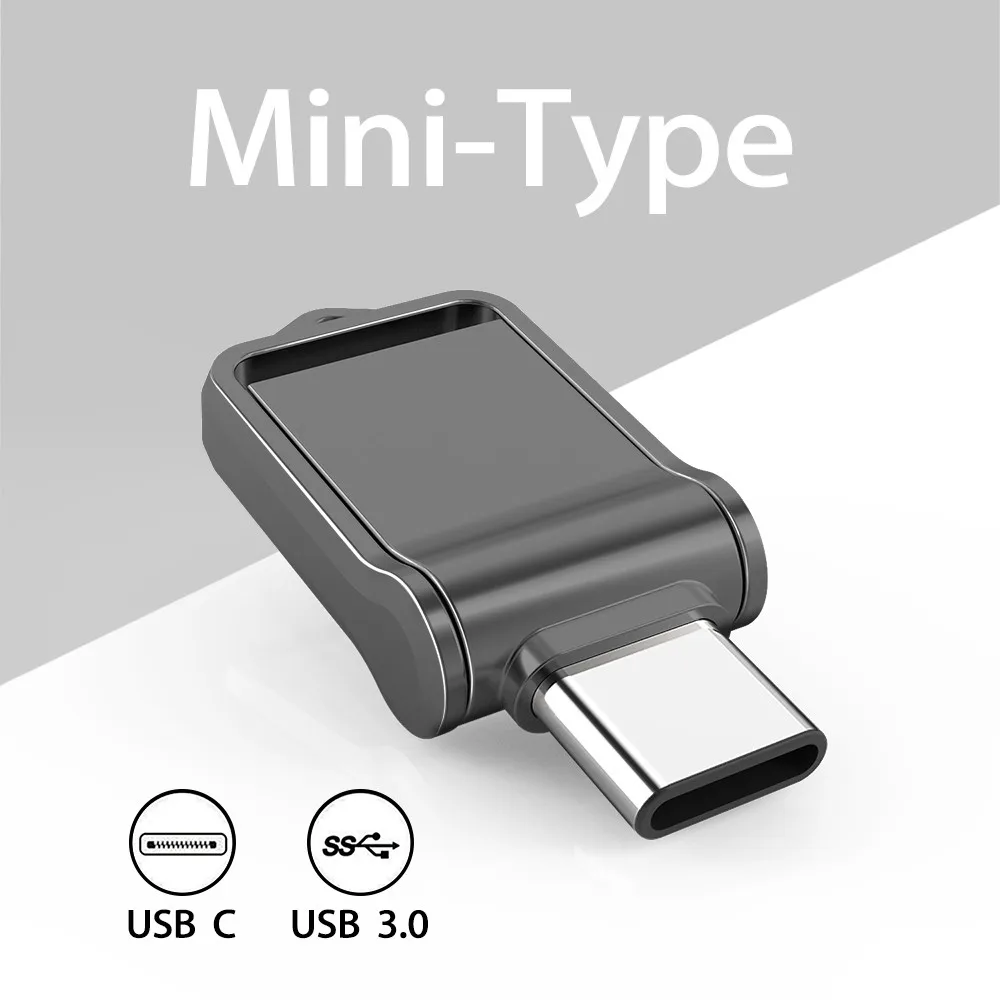 Topesel32Gb 64Gb 128Gb Otg Tipo C Usb 3.0 Flash Drive Mini Memory Stick Esterno Per Smartphone, Macbook, Tablet, Samsung Galaxy