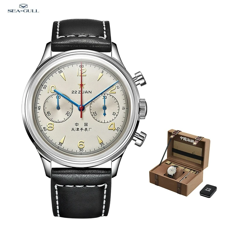 2023 Gabbiano Watch 1963 Classic Vintage Orologio Meccanico Da Uomo Aviation Chronograph Pilot Orologio Da Polso Da Uomo Relogios Masculino
