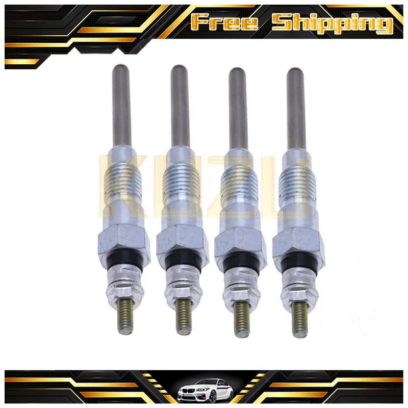 4Pcs Glow Plug 6655233 Per Bobcat 743 751 753 763 770 Skid Steer Loader Kubota 3 Series V2203 Engine