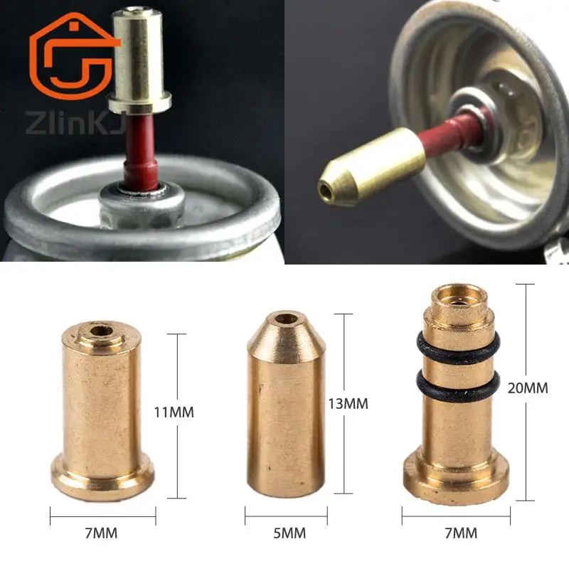 Nuovo 3Pcs Ugello Riutilizzabile Ricarica Adattatore Per Gas Butano Testa Gonfiabile Per Dupont Ligne Gas Lighter Riempimento Gas Ricarica Butano