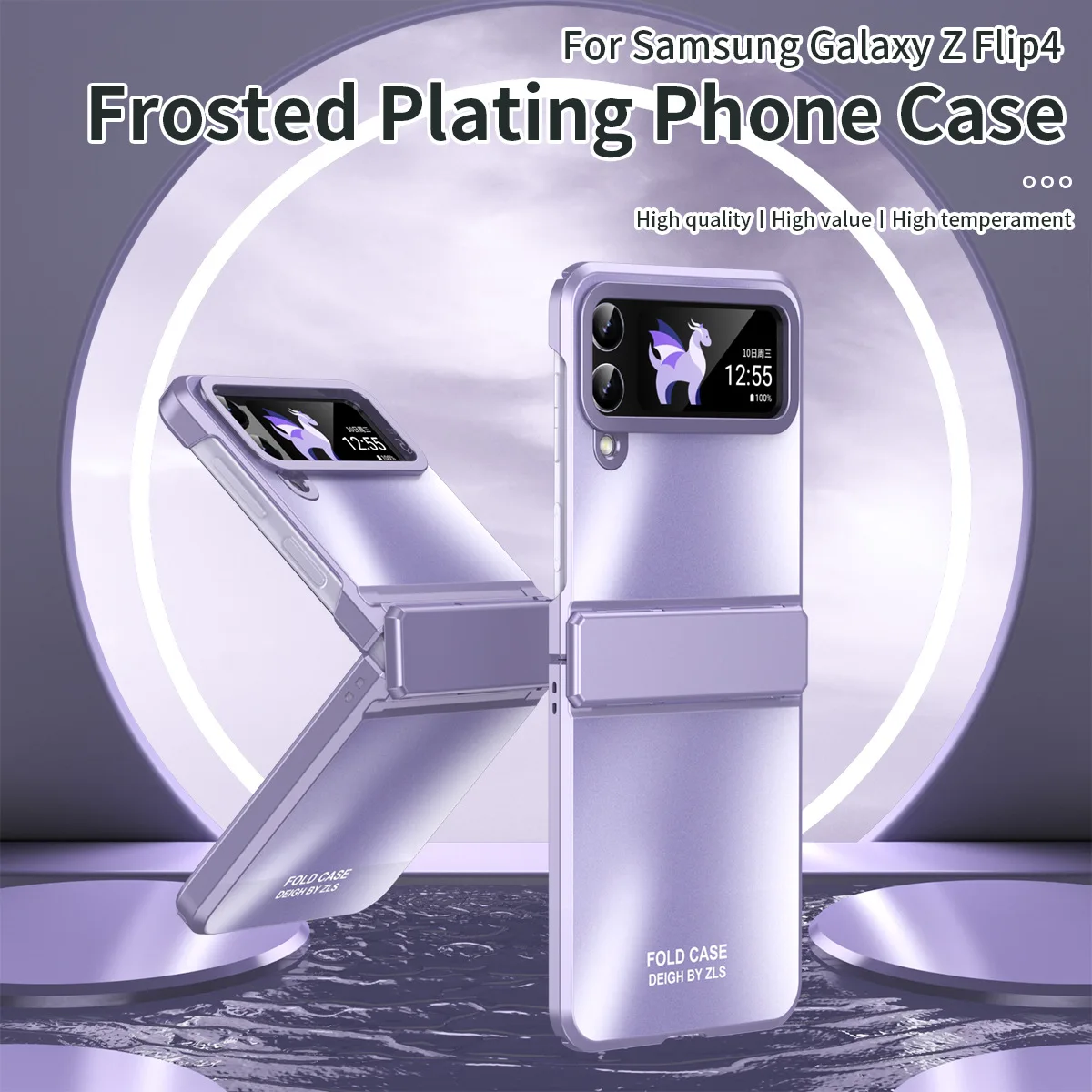 Nuova Custodia Pieghevole Phantom Per Samsung Galaxy Z Flip 3 4 5 5G Cover Z Flip4 5G Cerniera Antiurto Custodia Per Telefono Alla Moda