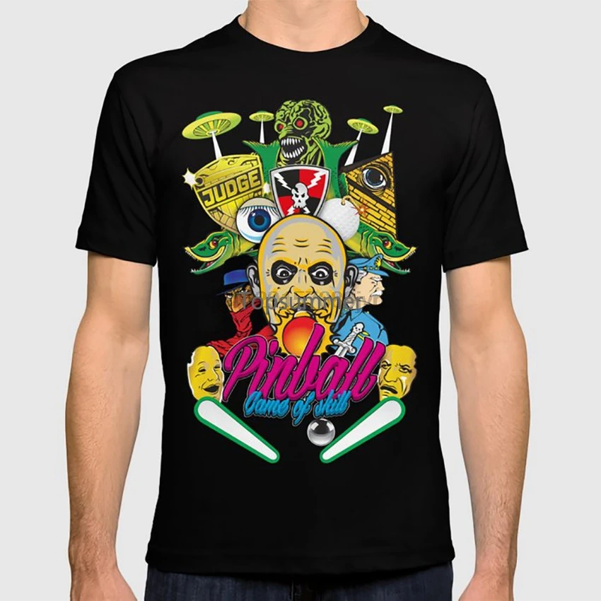 Flipper Game Of Skill T Shirt Cartoon Vector Graphic Design Flipper Twilight Zone The Shadow Fish Tales