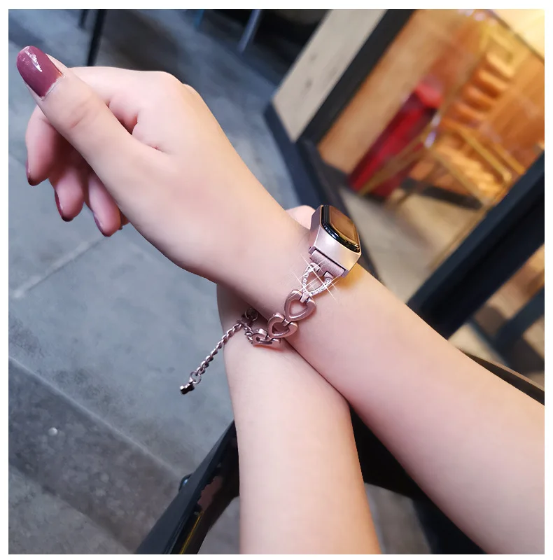 Cinturini Di Lusso Per Xio Mi Xao Mi Mi Cinturino 4 Cinturino In Metallo Bracciale In Acciaio Inossidabile Diamante Correas De Reloj Cinturino Smart W
