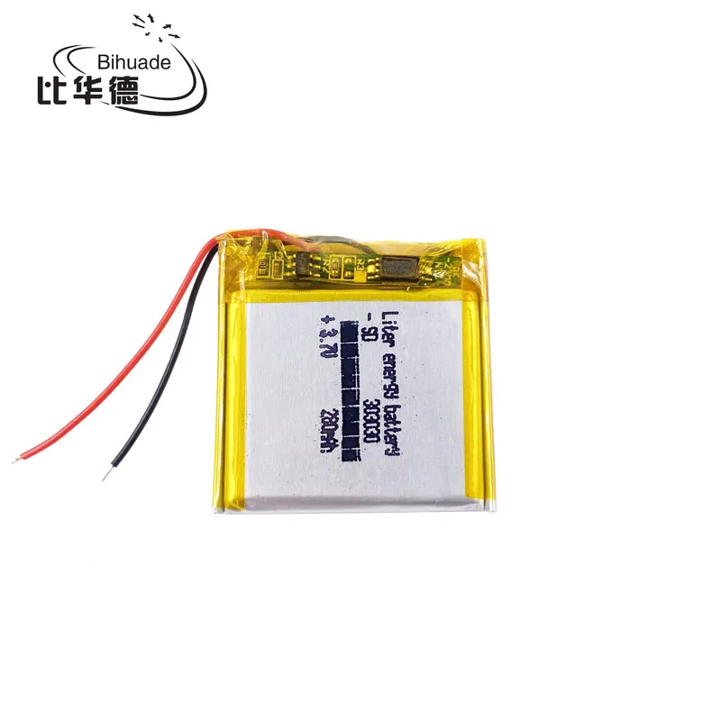 3.7V,280Mah 303030 Polimero Agli Ioni Di Litio/Li-Ion Batteria Per Voice Recorder Pen,Smartband,Bluetooth, Intelligente Orologio