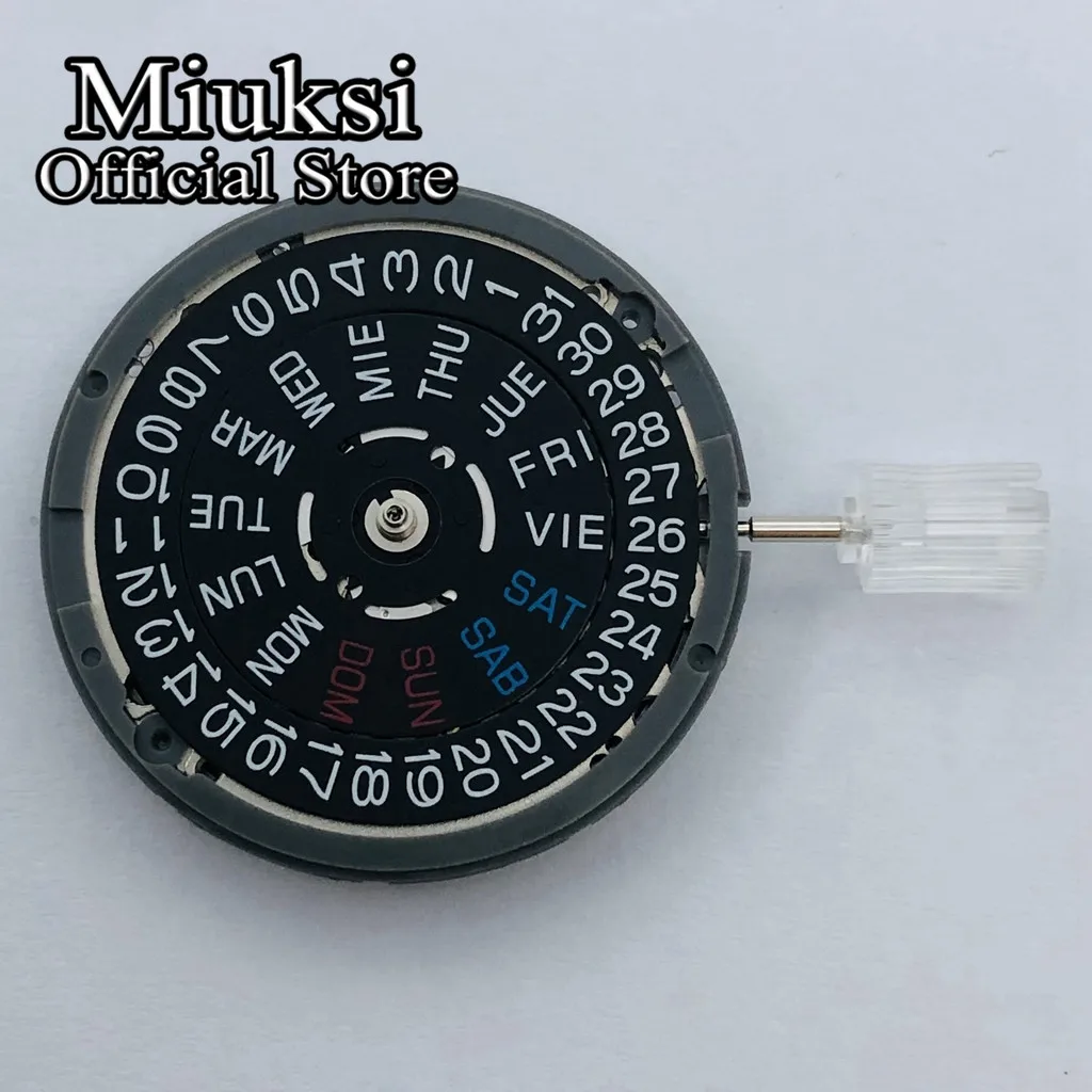 Nuovissimo Originale Nh36 Nero Data Settimana Automatico 3 Oclock Corona Ore 3.8 Corona Orologio Movimento Parti Di Ricambio Meccaniche