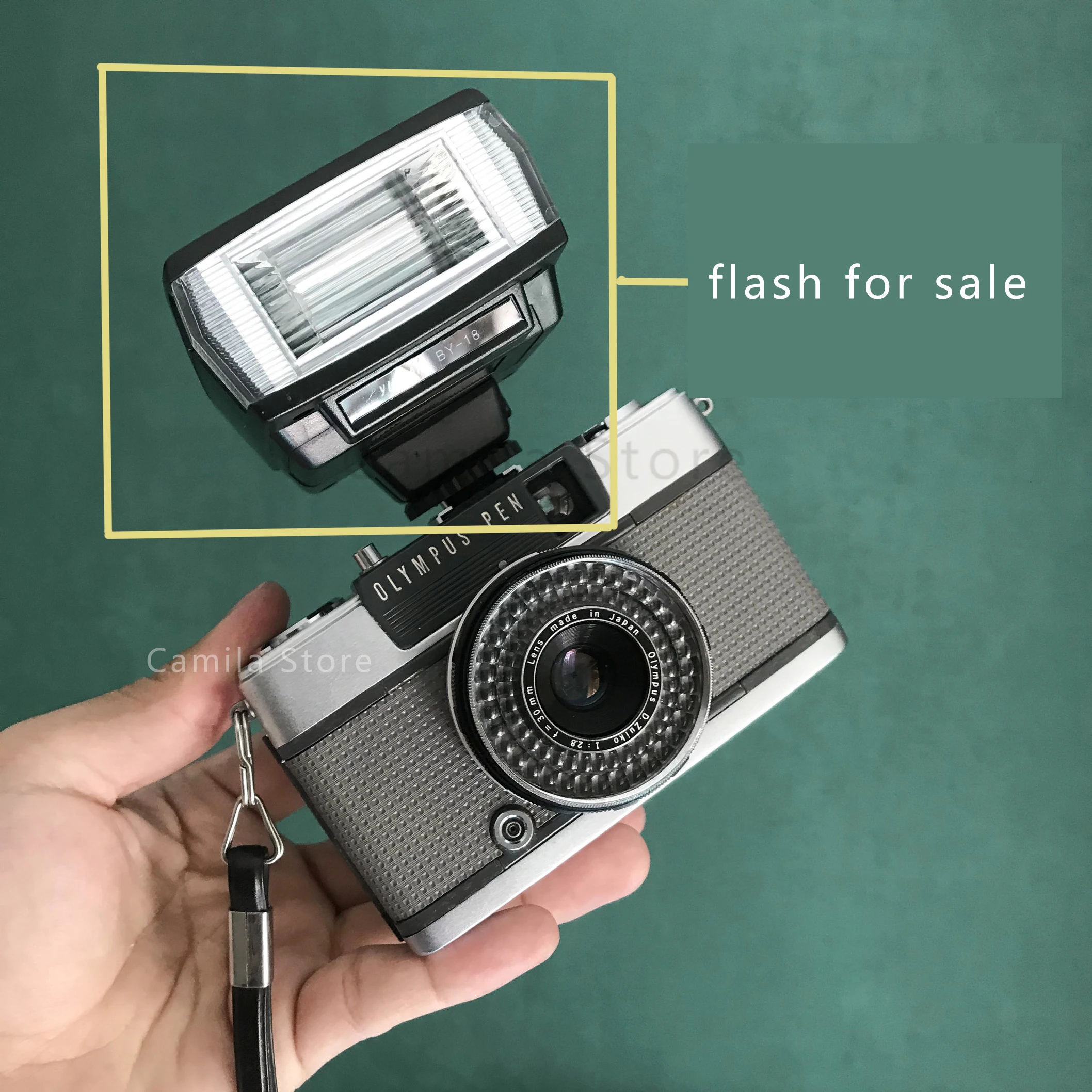 Mini Flash Hot Shoe Sync Port Fill Light Speedlite Per Olympus 35Sp 35Dc Trip35 35Rc 35Ec 35Ed Pen Ee F Film Accessori Per Fotocamere