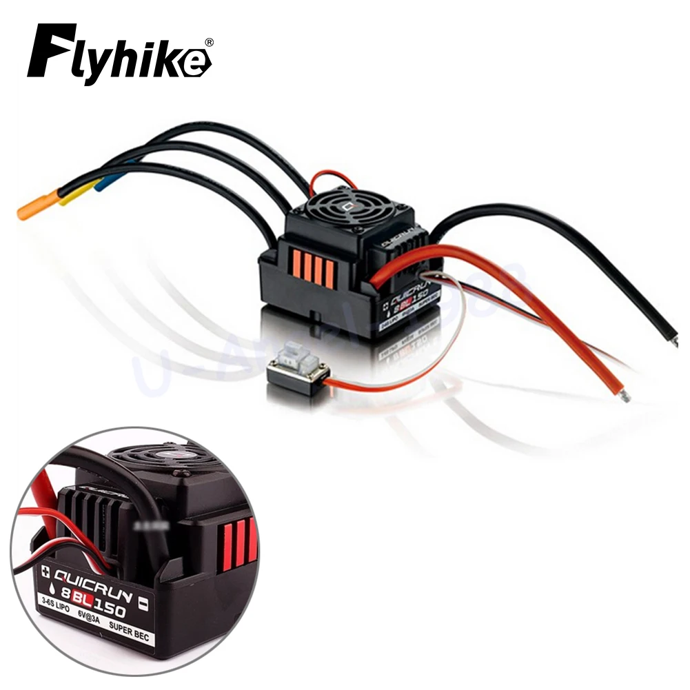 Hobbywing Quicrun 8 Bl150 Brushless Esc Waterproof Sensorless 150A Esc Rock Crawler Esc Per Auto Rc 1/8