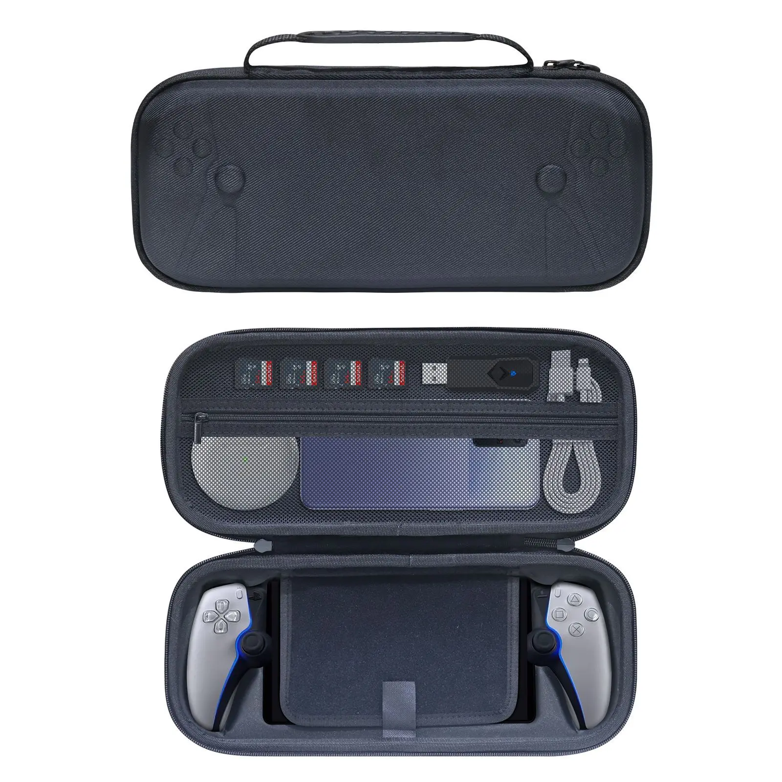 Dropshipping Nuova Borsa Di Immagazzinaggio Portatile Portatile Psp Ps Nuova Borsa Rigida Portatile In Eva Con Cerniera Portatile Portatile