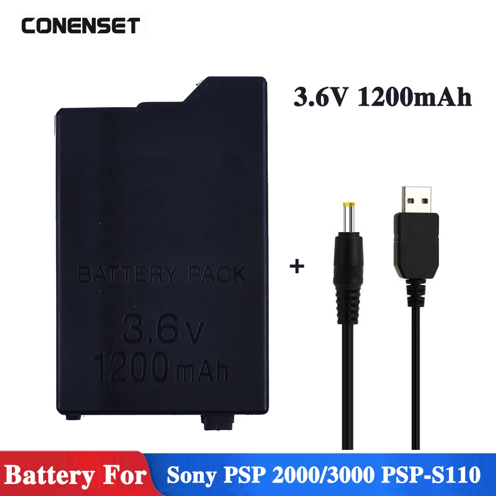 Batteria Di Ricambio 1200Mah 3.6V Per Sony Psp2000 Psp3000 Psp S110 Gamepad Per Batterie Controller Portatili Playstation