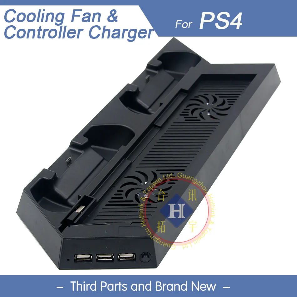 Hothink Ventole Di Raffreddamento Doppie Usb Supporto Di Ricarica Verticale Per Accessori Ps4 Per Controller Ps4 E Dualshock 4