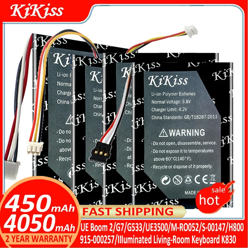 Batteria Kikiss Per Logitech Ue Boom 2/G7/G533/Ue3500/M-Ro052/S-00147/H800/915-000257/Iiiuminated Living-Room Keyboard K830