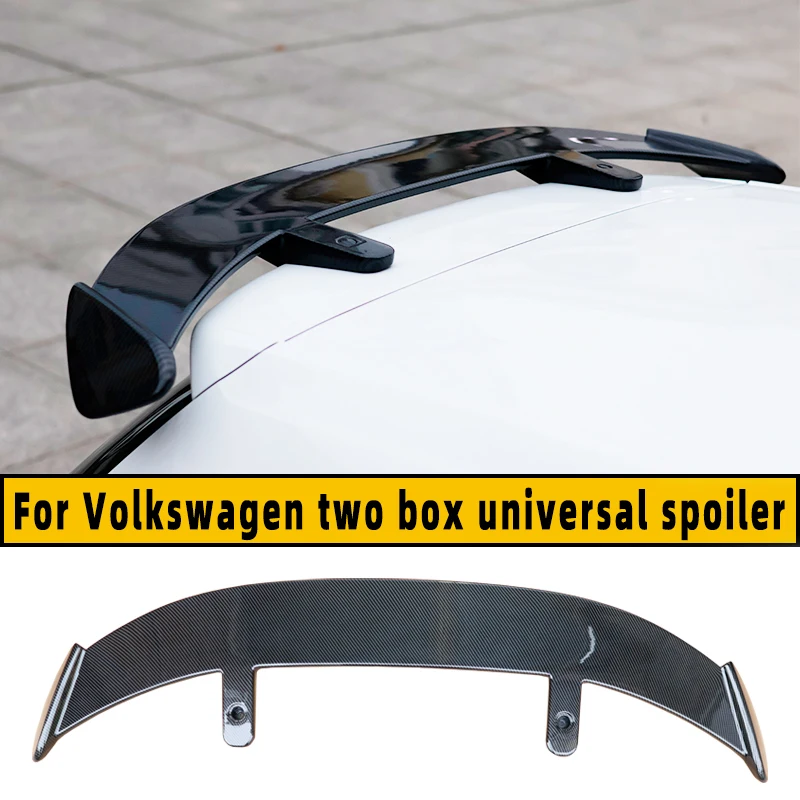 Per Volkswagen Polo Golf Aw Mk6 Suv Hatchback Spoiler Universale Lip Plastica Abs Nero Lucido Per Vw Polo Gti R-Line Roof Wing