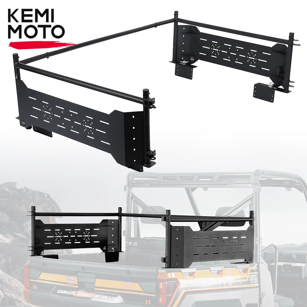 Ranger Xp Extend Bed Rail Cargo Rack Compatibile Con Polaris Ranger 1000 / Xp 1000 / Xp 900 / Xp 570 2014-2023 Accessori Utv