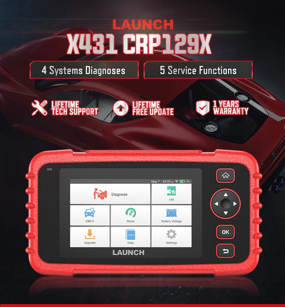 Nuovo Prodotto Lettore Di Codici Automobilistico Launch Crp129X Launch 129E Obd2 Scanner Crp129E Strumenti Diagnostici Pk 129 Strumento Professionale