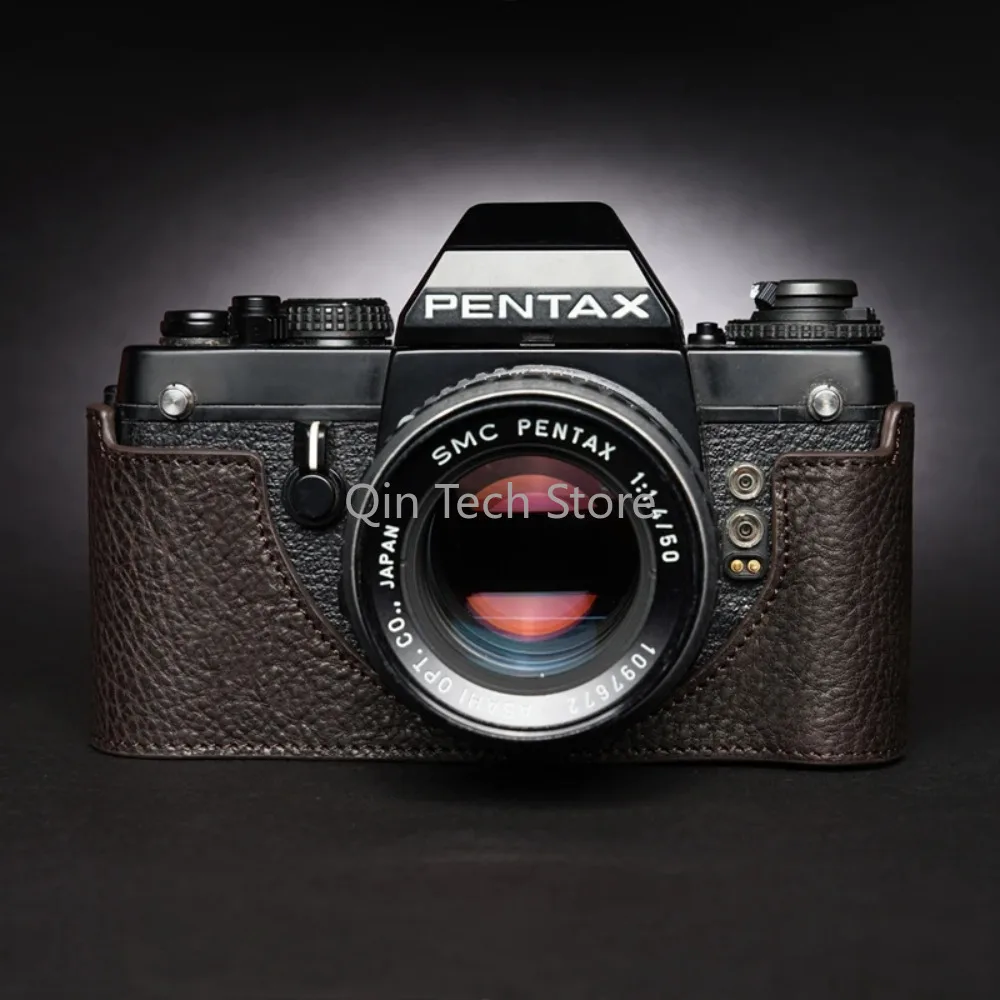 Custodia Protettiva In Vera Pelle Di Vacchetta Fatta A Mano Per Pentax K2 Lx Mx Custodia Per Fotocamera Super A Custodia Semi Base Shell