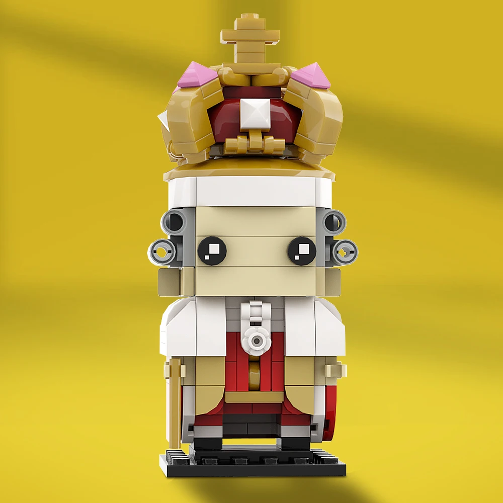 King George Iii Brickheadz Building Bricks The British Monarch George William Naked Model Brick Giocattolo Per Bambini Regalo Di Compleanno