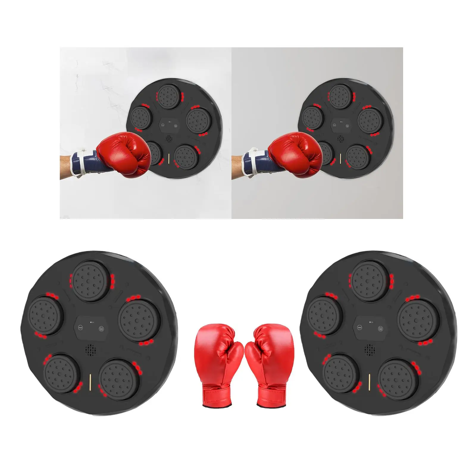 Kids Boxing Training Machine Electronic Music Boxing Wall Target Wall Mount Per Allenamento Di Risposta Sanda Sports Exercise Reaction