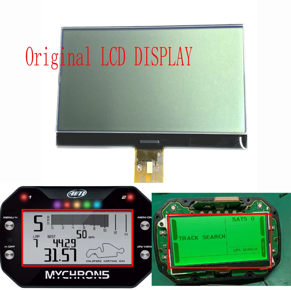 Display Originale Lcd Gps Laptimer / Data Logger Per Aim Mychron5 Mychron 5 Mychron5S 2T