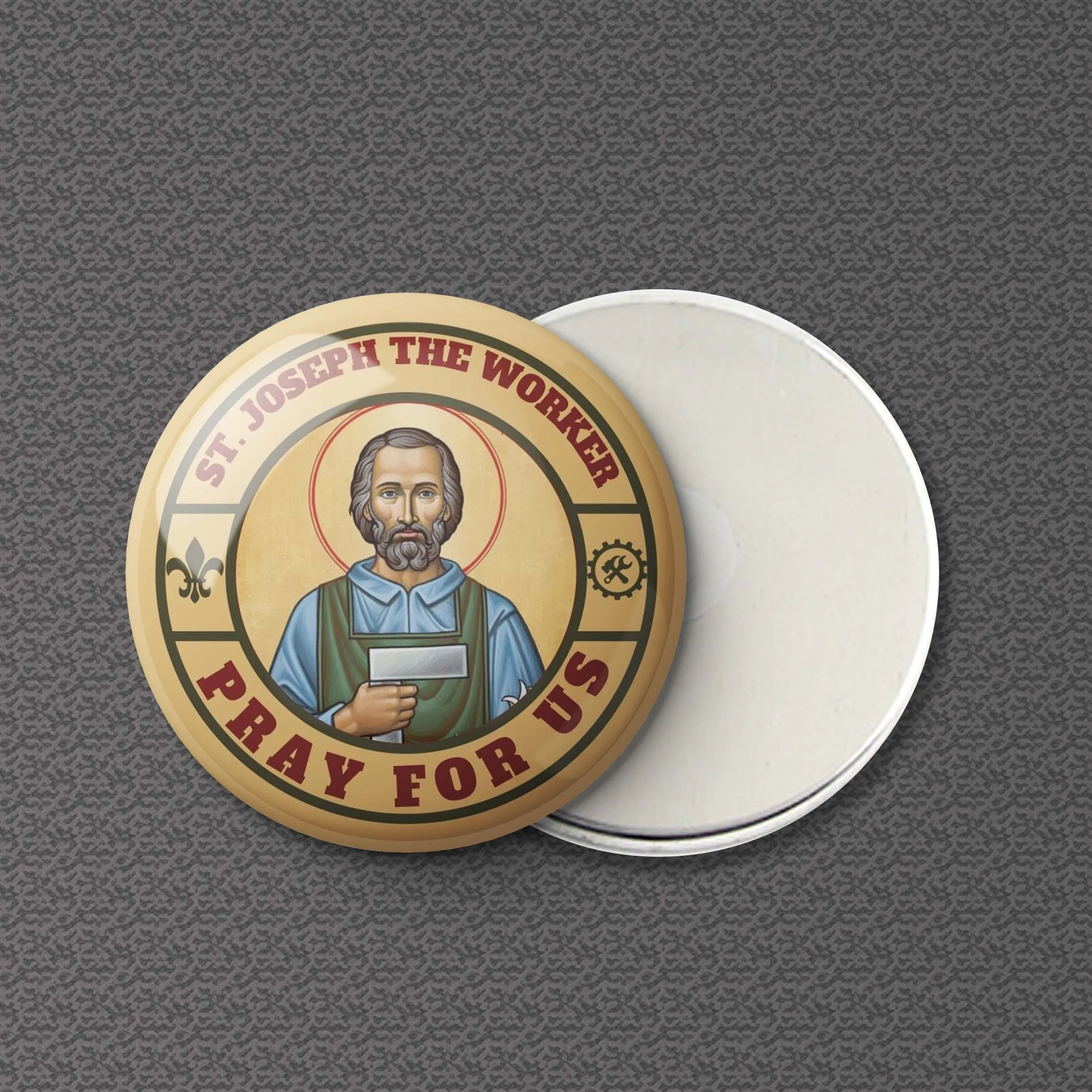 Saint Joseph The Worker San Giuseppe St Joseph Magnete Da Frigorifero Creativo Magnetico Cartone Animato Casa Regalo Frigorifero In Metallo