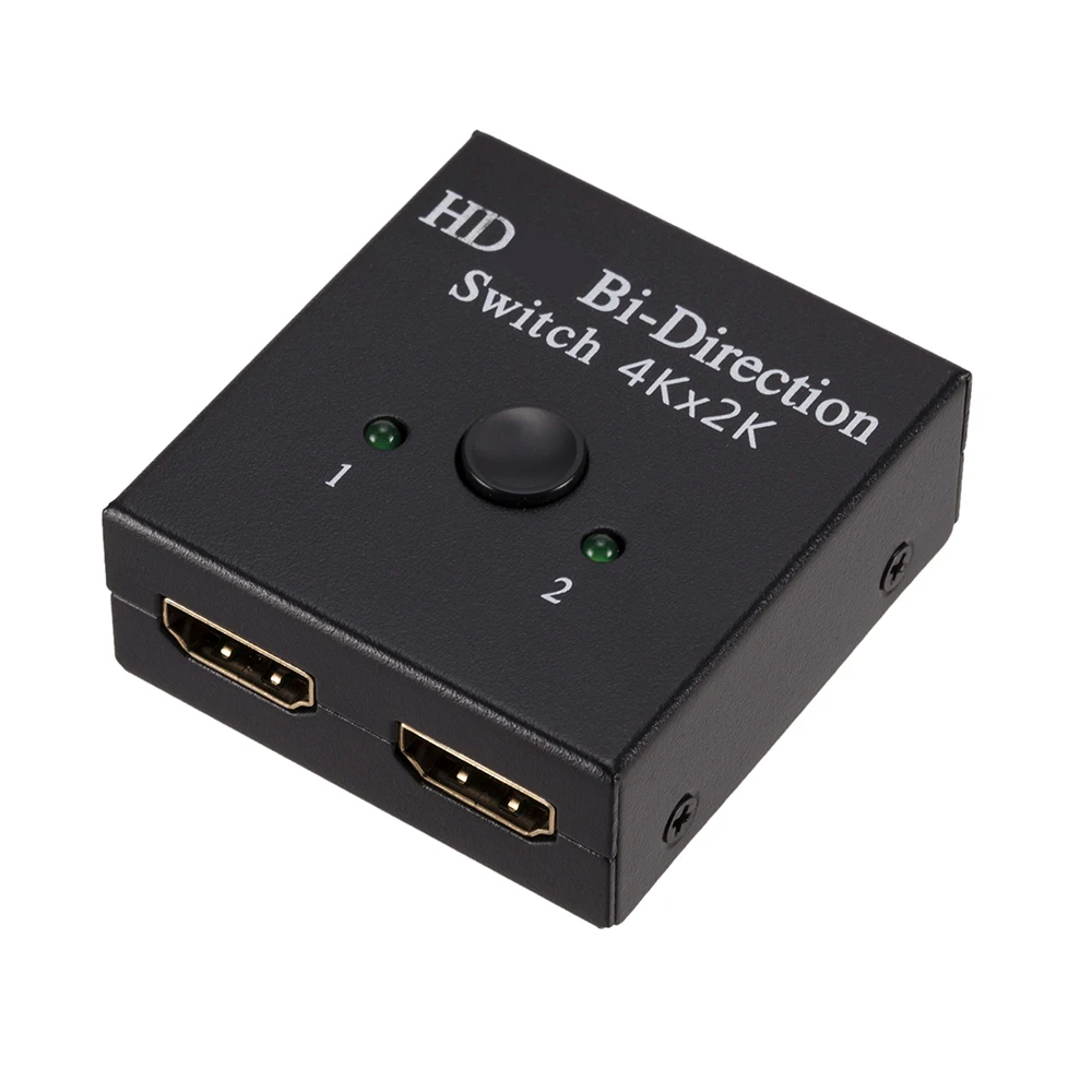 Hot 2K 4K 2 Porte Switch Compatibile Hdmi 1X2 / 2X1 Interruttore Bidirezionale Splitter Switch Compatibile Hdmi Di Alta Qualità 1080P 3D
