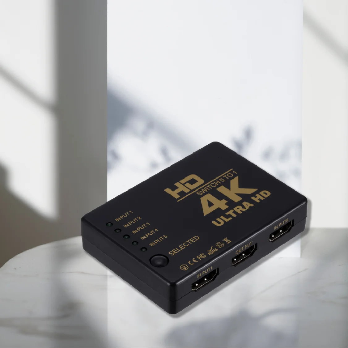 Switch Compatibile Hdmi 4K * 2K 1 X5 Switcher 5 Input 1 Output Hd 1080P Video Cable Splitter Hub Adapter Converter Per Ps4/3 Tv Box