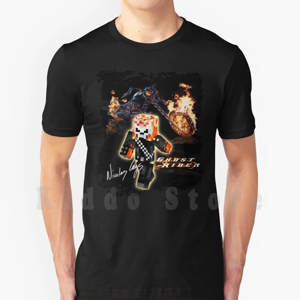 Figury Cage Ghost Rider Skin Firmate T Shirt Uomo Cotone S-6Xl Pugno Cage Ghost Rider Skin Gabbia Di San Valentino