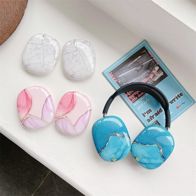 Custodia Protettiva Di Alta Qualità Per Apple Airpods Max Cover Per Auricolari Fashion Marbling Per Apple Airpods Max Accessori Per Cuffie