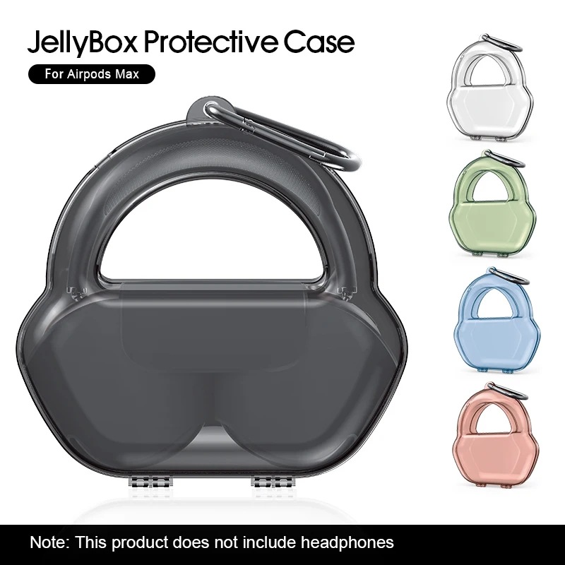 2021 Nuova Custodia Protettiva Jellybox 1:1 Per Apple Airpods Max Scatola Antigraffio Antigraffio Per Airpods Max