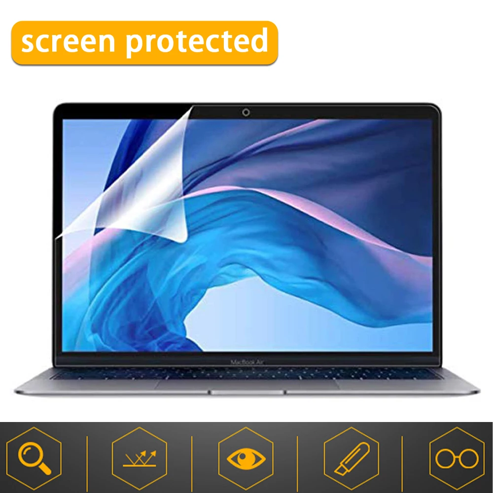 Proteggi Schermo Per Laptop Per Apple Macbook Air 13 A2337 (M1) 2020 A1932 A2179 Full Cover Hd Film Soft Guard Macbook Accessori