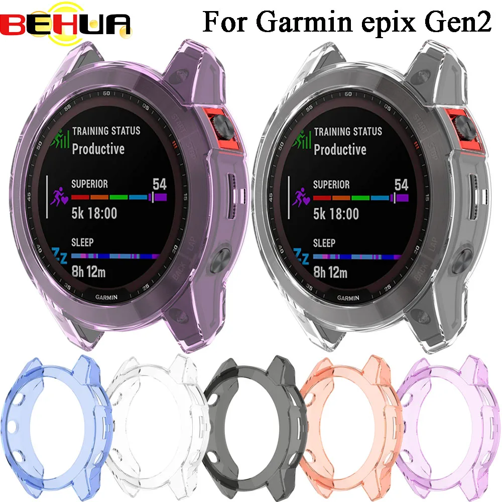Behua Custodia Protettiva Per Garmin Epix (Gen 2) Smart Watch Sostituzione Tpu Protector Epix Gen 2 Shell Wristband Accessori