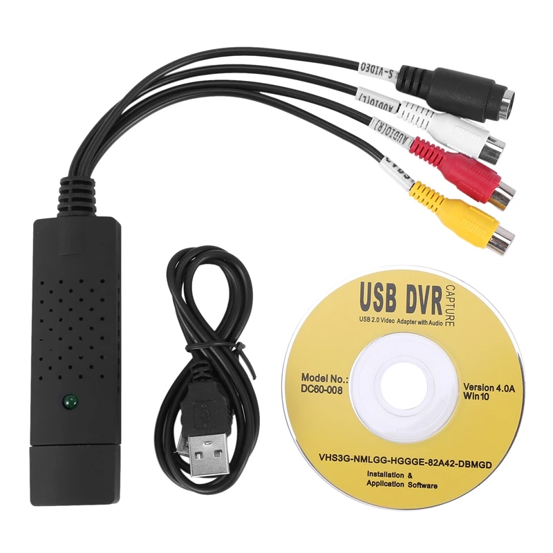 Migliori Offerte Video Audio Vhs Videoregistratore Usb Scheda Di Acquisizione Video Adattatore Per Scheda Di Acquisizione Convertitore Dvd