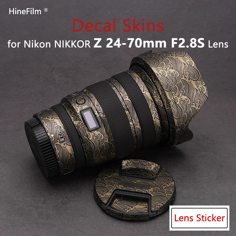 Nikkor 2470 2.8 Lens Sticker 24-70 F2.8 Cover Protettiva Skin Per Nikon Z 24-70Mm F/2.8 S Lens Decal Protector Pellicola Antigraffio