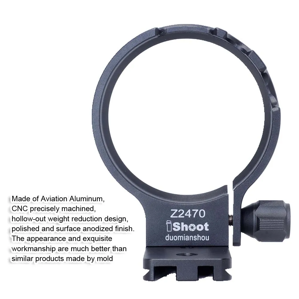Supporto Per Anello Di Montaggio Per Treppiede Con Collare Per Obiettivo Ishoot Per Nikon Nikkor Z 24-70Mm F/2.8 S, Con Piastra A Sgancio Rapido Arca-