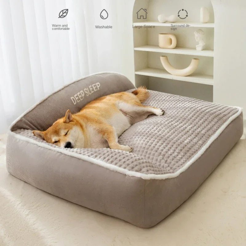 Autunno E Inverno New Kennel Medium Large Dog Daikin Hair Nest Warm Addensato Cat Materasso Pet Necessità Quotidiane Accessori