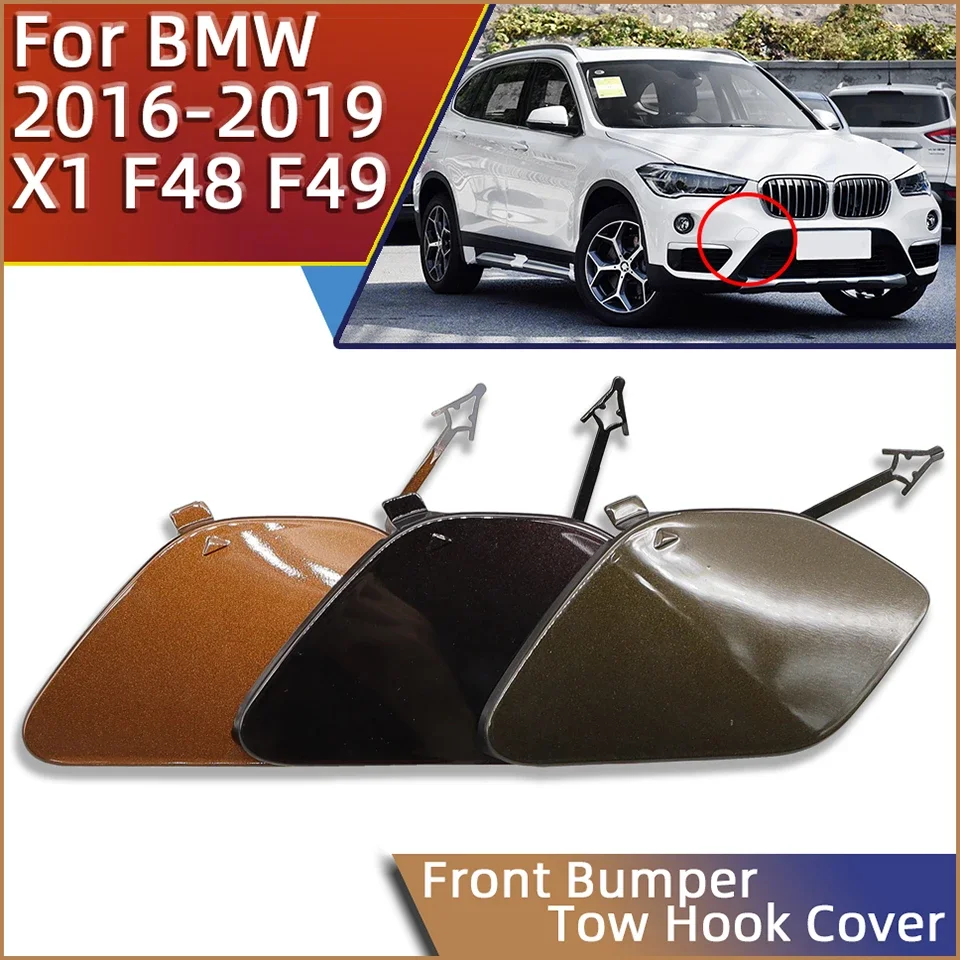 Paraurti Anteriore Per Auto Tow Eye Cap Housing Gancio Di Traino Copertura Guarnire Hauling Per Bmw X1 F48 F49 2016 2017 2018 2019 Copertura Verniciat