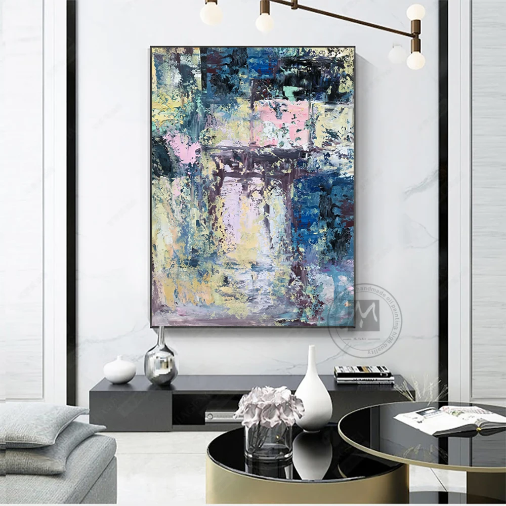 Laminas Decorativas Pared Cuadros Nordicas Astratta Della Tela Di Canapa Pittura Per Soggiorno Immagini Della Parete Per La Camera Da Letto Para El Ho