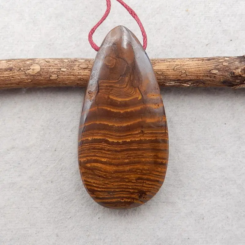 Pietra Naturale Boulder Opale Gemma Ciondolo Perline Gioielli Moda Collana Accessori 45X23X11Mm 15G