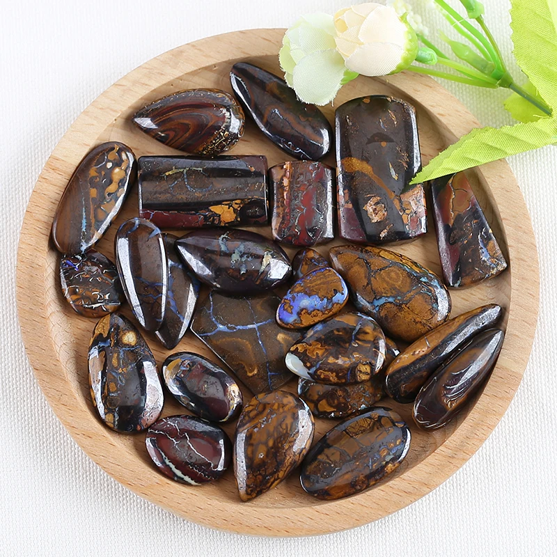24 Pz Pietra Naturale Boulder Opale Cabochon 41X24X9Mm 21X13X4Mm 136.3G Pietra Semipreziosa Gioielli Di Moda Collana Accessori