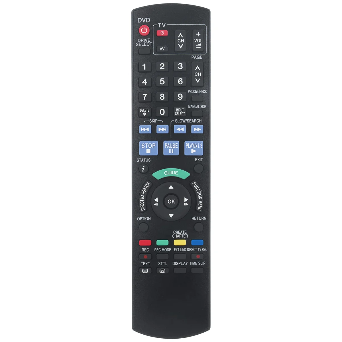 Muslimsostituisci Il Telecomando Per Il Registratore Dvd Panasonic Dmr-Ex78 Dmr-Ex78Eb Dmr-Ex88 Dmr-Ex88Eb Dmr-Ex77 Dmr-Ex77Eb