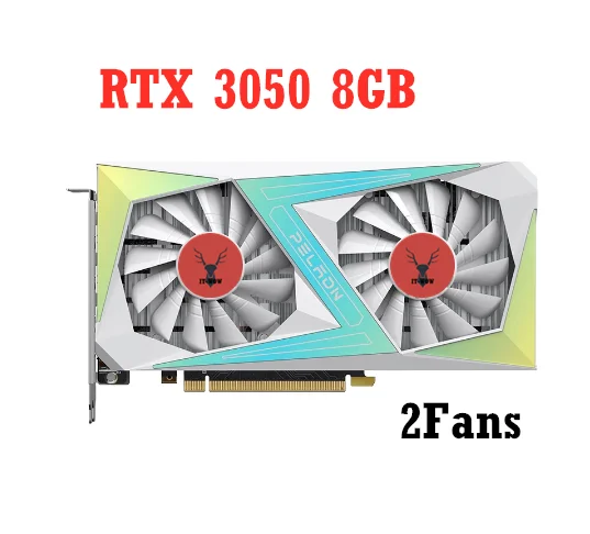 Rtx 3050 Scheda Grafica Da 8Gb Gpu Dual Fans Rtx3050 8G Gddr6 Pci Express 4.0 3Dp + Hd
