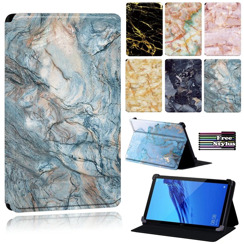 Custodia Per Tablet Huawei Mediapad (T1/T3) 7.0/Mediapad (T1/T3) 8.0/Mediapad (T1/T3/T5)10/T2 10 Pro-Custodia Protettiva Serie Marmo