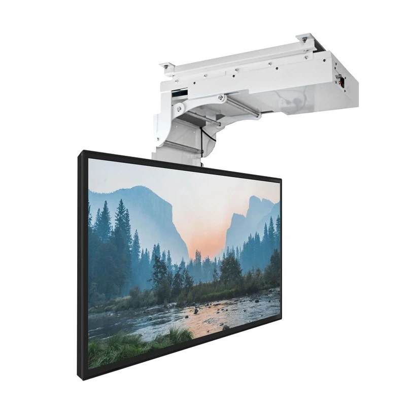 Eclettico Flip Down Celling Tv Lift Staffa Di Montaggio Tv Motorizzata/Controller Sollevatore Regolabile Adatto Per 32 " - 75" Celling Tv Lift