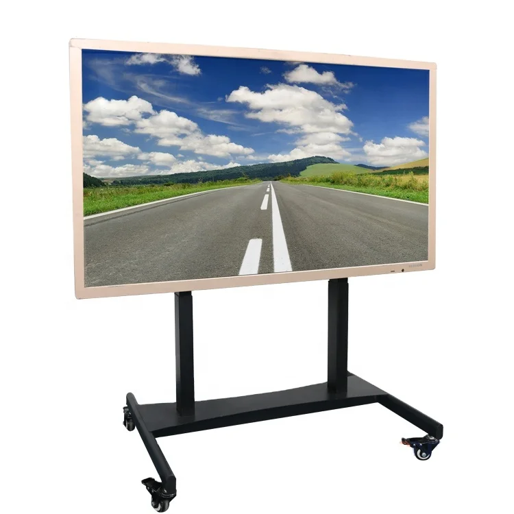 Supporto Per Carrello Mobile Tv Usato Popolare Da 46-75 Pollici Per Scuola/Ufficio Con Telecomando