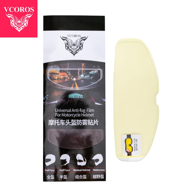 Vcoros Universal Clear Anti-Fog Patch Per Agv Ls2 Hjc Torc Moto Casco Integrale Casco Modulare Pellicola Antiappannamento Pelicula